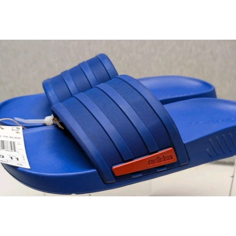 Adidas Racer TR Slides Sport Sandals Royal Blue Men's 10 Cloudfoam G58171 Nwt